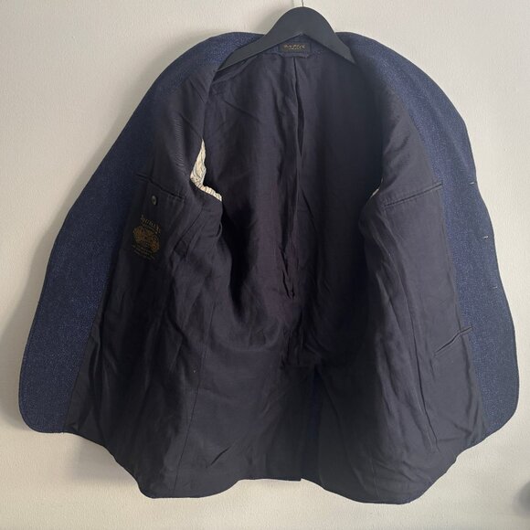 Ralph Lauren RRL Double RL 3-roll-2 Navy Sport Coat/ Blazer in Cotton Wool - 40 - Picture 6 of 13